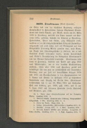 3959. Strodtmann (Adolf Heinrich)