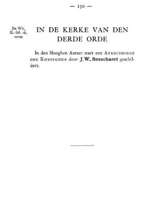 In De Kerke Van Den Derde Orde