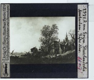 Goyen, Blick auf ein Dorf am Fluss (Amsterdam RK SK-A-120)
