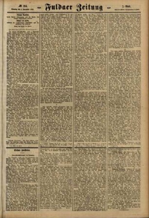 Zweite Ausgabe vom Dienstag, den 02. November 1915.