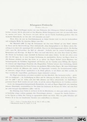 5: Schongauers Frühwerke