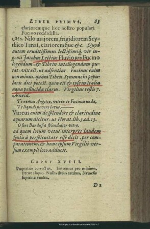 Caput XVIII. Propertius correctus
