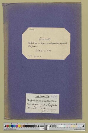 Generalia: Rückgabe der in Belgien und Nordfrankreich abgebauten Maschinen
