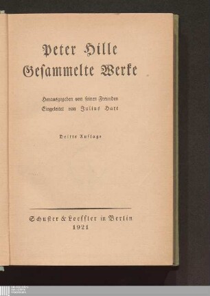 Gesammelte Werke