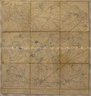Topographische Karte der Gegend um Rubkow in der preußischen Provinz Pommern