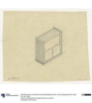 Schreibschrank (Möbelentwürfe, Misch- u. Übergangsformen)