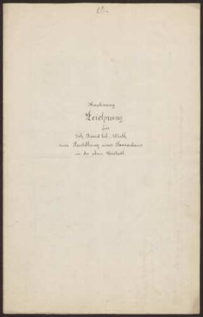 Erb, Johann David, Wirt Wohnhausanbau