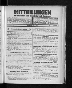 Jahrgang 1930, Hamburg, den 8. Juni, Nummer 23