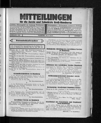 Jahrgang 1930, Hamburg, den 8. Juni, Nummer 23