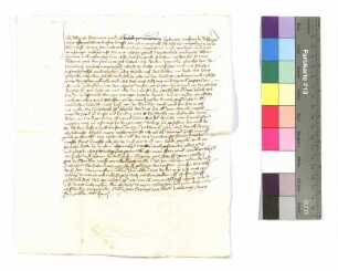 Albrecht Steynmetz und Jakob Zimmermann, Möckmühl: Neuenfelser Fehde, Gefängnis; Siegel: Hans von Veilsdorf.