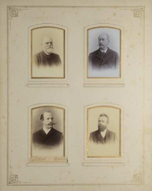 Carte de Visite-Album des Männer-Turnvereins zu Friedenau; Blatt 1