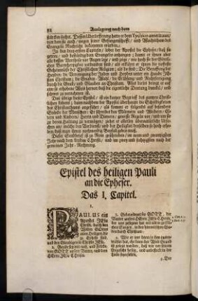 88-101, Das I. Capitel