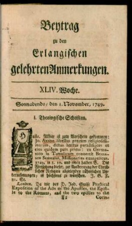 XLIV. Woche