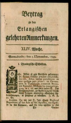 XLIV. Woche