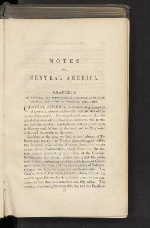 Notes On Central America