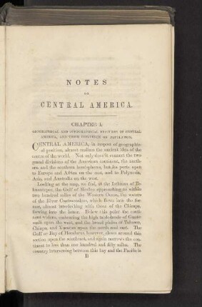 Notes On Central America