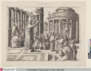 [St. Paul préchant à Athènes; St. Paul Preaching in Athen; Paulus predigt in Athen]