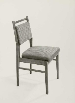 Stuhl mit gepolsterter Sitzfläche und Rückenlehne