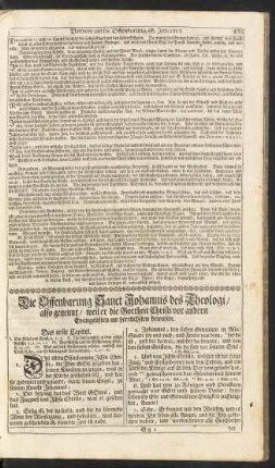 Die Offenbarung Sanct Johannis des Theologi/ also genennt/ weil er die Gottheit Christi vor andern Evangelisten am herrlichsten bewiesen