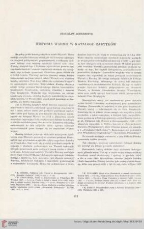 45: Historia Warmii w Katalogu Zabytków