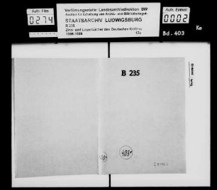 Kommende Kapfenburg: Zinsbuch