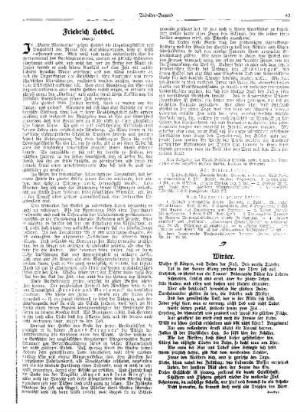 Hebbel, Friedrich : (Schluß) ; [Beilage zur "Arbeiter-Jugend"]