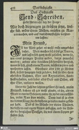 Das Sechzigste Send-Schreiben