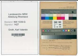 Entnazifizierung Karl Valentin Groth , geb. 24.11.1911 (Polizist)