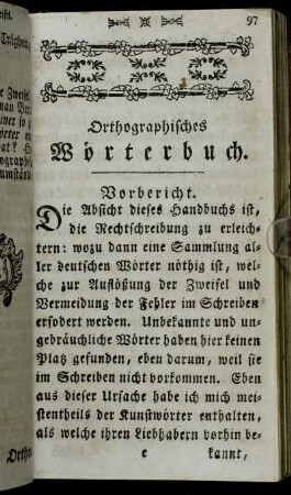 Orthographisches Wörterbuch.