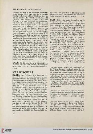Vermischtes