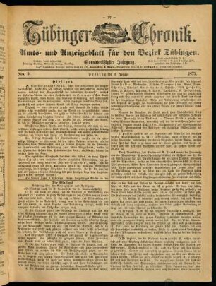 1-20, 1. Januar (Nro. 1) - 8. Januar (Nro. 5)