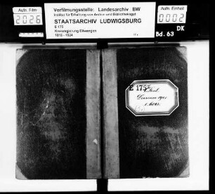 Diarium, Band I, Nr. 1 - 6023