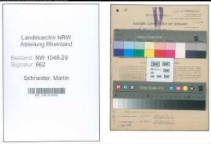 Entnazifizierung Martin Schneider , geb. 23.09.1893 (Beamter)