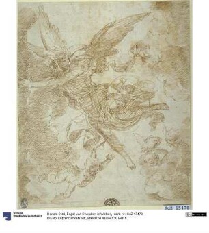Engel und Cherubim in Wolken