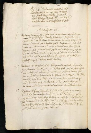 Acta et decreta Senatus 1556