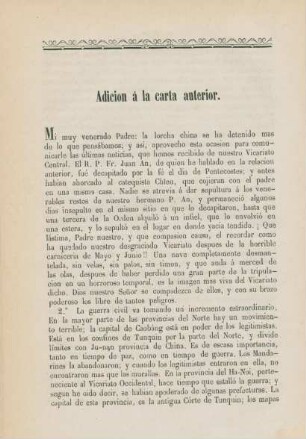 Adicion á la carta anterior