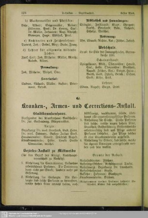 G. Kranken-, Armen- und Corrections-Anstalt