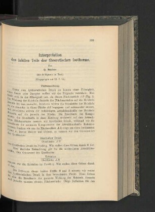 Interpretation des labilen Teils der theoretischen Isotherme.