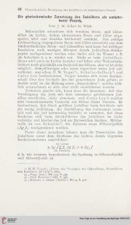 19: Die photochemische Zersetzung des Jodsilbers als umkehrbarer Prozeß