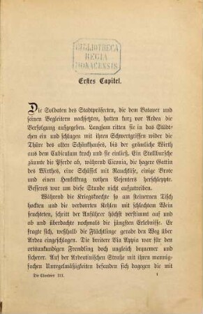 Die Claudier : Roman aus der römischen Kaiserzeit, 3