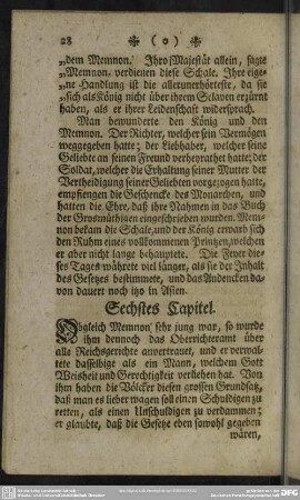 Sechstes Capitel