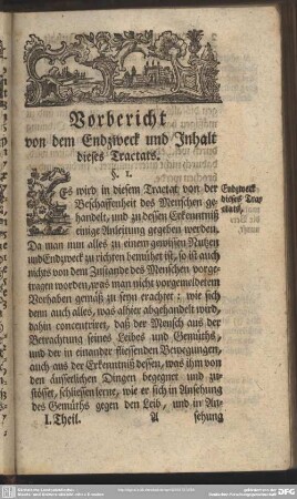 Vorbericht von dem Endzweck und Inhalt dieses Tractats