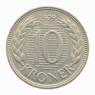 10 Kroner Königreich Dänemark 1979