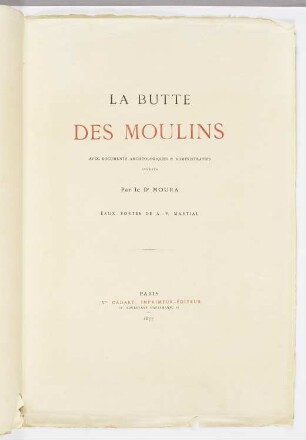 Butte des Moulins, Titelblatt der Folge "Butte des Moulins"