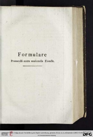 Formulare protocolli extra sessionalis Fiscalis