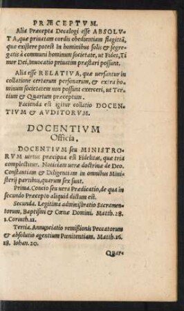 Docentium Officia.