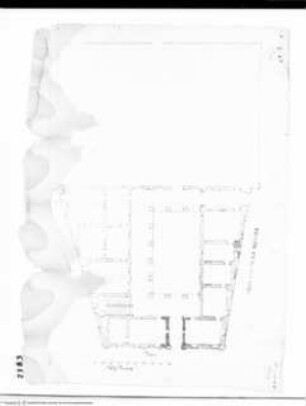 Rom, Palazzo Aldobrandino (della Provincia) a Piazza Santi Apostoli, Grundriss des Erdgeschosses