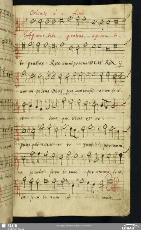47 Orlando di Lasso: Agimus tibi gratias rex omnipotens Deus