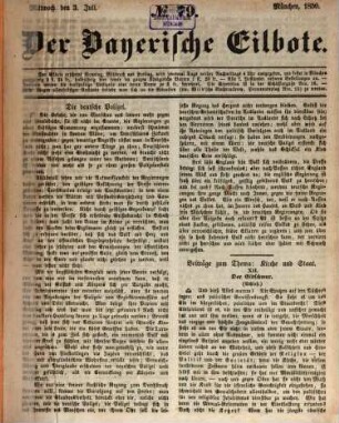 Baierscher Eilbote. 1850,7/12