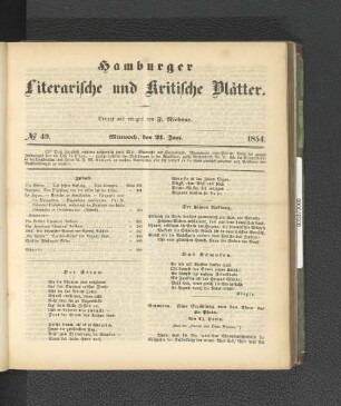 No. 49. 21. Juni 1854